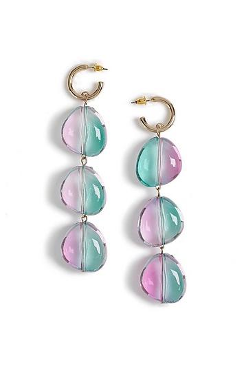 Topshop *tonal Bead Drop Earrings
