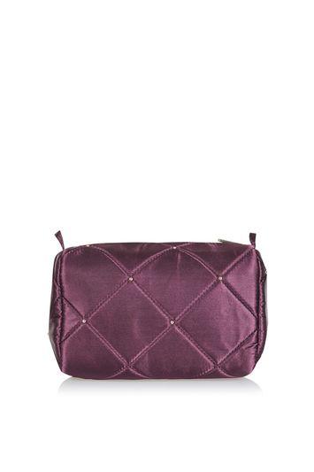Topshop Mark Satin Stud Make-up Bag