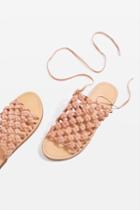 Topshop Friday Woven Lace Up Sandals