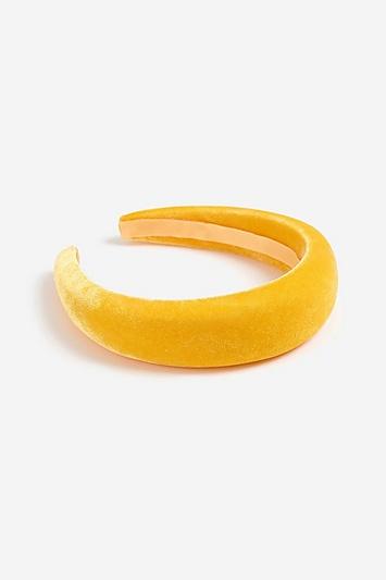 Topshop *yellow Padded Velvet Headband