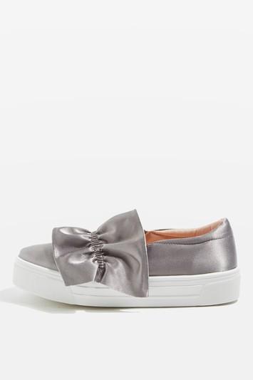 Topshop Tawny Ruffle Satin Shoes