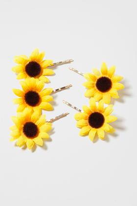 Topshop Sunflower Hair Clips