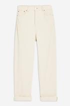 Topshop Ecru Cord Balloon Boyfriend Jeans
