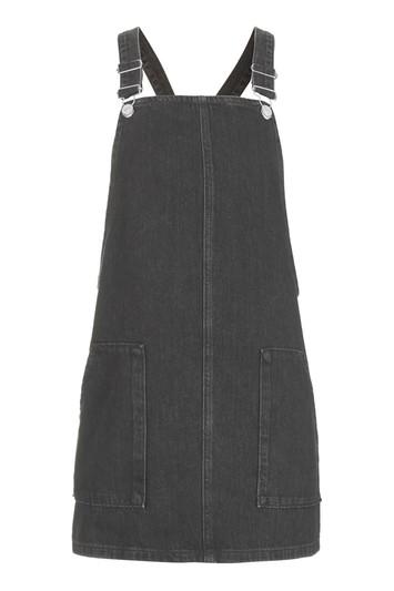 Topshop Petite Double Pocket Pinafore Dress