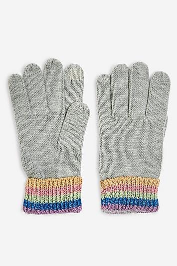 Topshop Rainbow Touchscreen Gloves