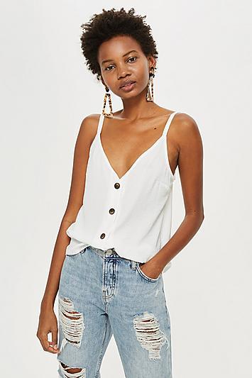 Topshop Button Front Cami