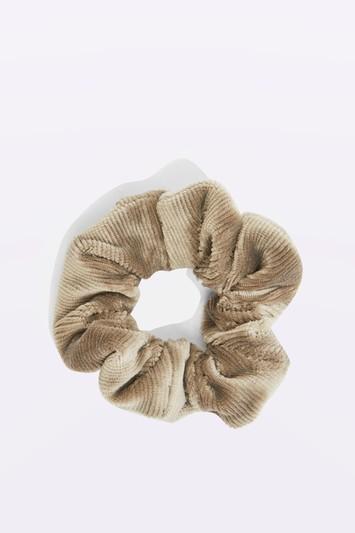 Topshop Grey Velvet Corduroy Scrunchie