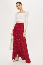 Topshop Dotty Printed Wrap Skirt By Flynn Skye