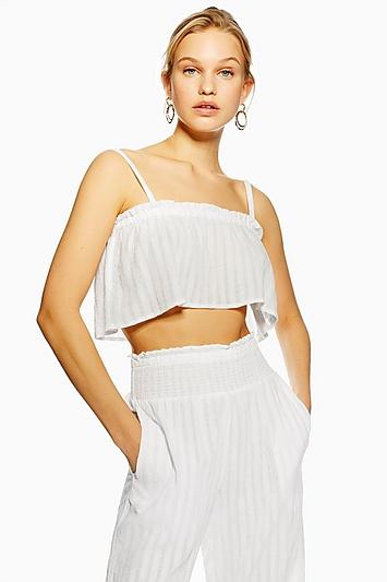 Topshop Raw Edge Cropped Cami Top