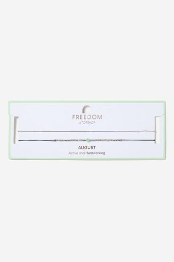 Topshop August Birthstone Choker Necklace