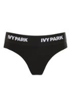 Topshop Soft Touch Logo Knickers By Ivy Park