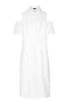 Topshop Poplin Ruffle Shirtdress