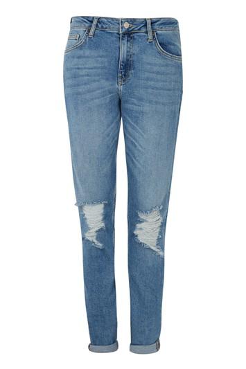 Topshop Tall 36 Mid Stone Wash Lucas Jeans