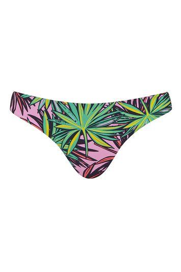 Topshop Palm Print Bikini Pant By Kendall + Kylie At Topshop