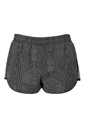 Topshop Reflective Mesh Runner Shorts By Ivy Park