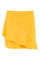 Topshop Petite Wave Front Mini Skirt