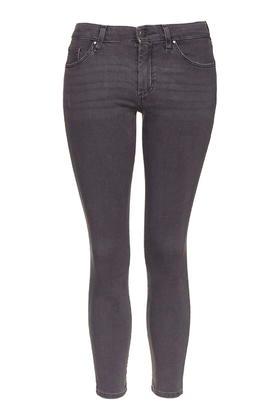 Topshop Petite Dark Grey Leigh Jeans