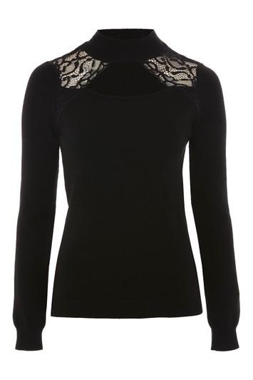 Topshop Lace Insert Jumper