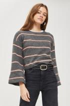 Topshop Striped Super Soft Sweater