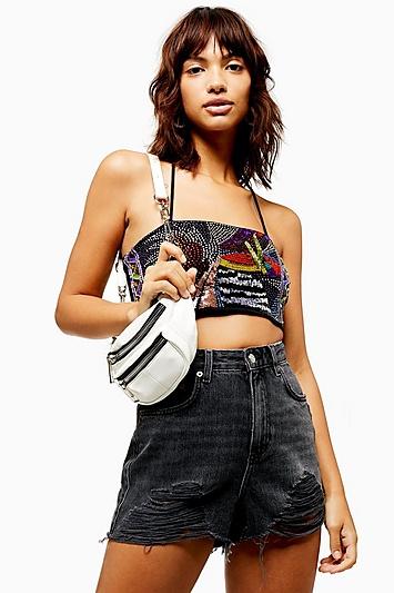 Topshop Colour Pop Halter Neck Top