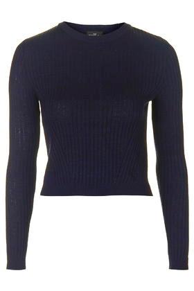 Topshop Petite Travelling Rib Jumper