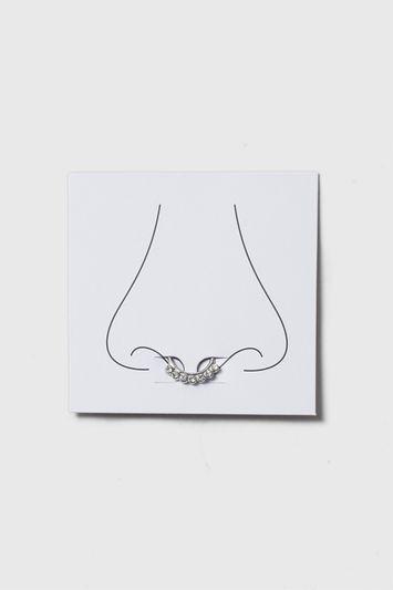 Topshop Rhinestone Faux Septum Ring