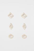 Topshop Mix Shape Front And Back Earrings