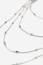 Topshop Chain And Ball Multi-row Necklace