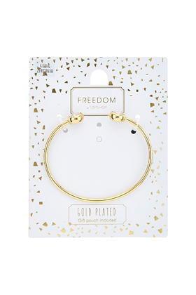 Topshop Gold Plated Cubic Zirconia Bangle