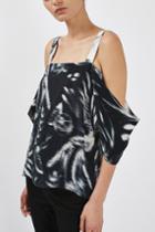 Topshop Printed Off-the-shoulder Top By Boutique