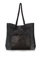 Topshop Leather Whipstitch Shopper