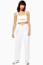 Topshop Ivory Ovoid Trousers