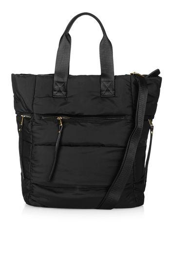 Topshop Quilted Nylon Tote Bag