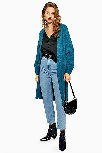 Topshop Oversized Cocoon Cardigan