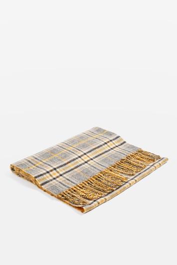 Topshop Double Faced Checked Scarf