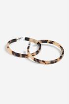 Topshop *tortoiseshell Hoop Earrings