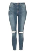 Topshop Tall Moto Grey Leigh Jeans