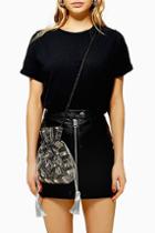 Topshop Sequin Velvet Pouch