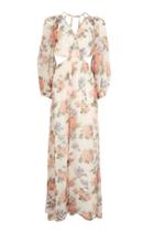 Topshop Crinkle Floral Maxi Dress