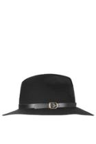 Topshop Buckle Trim Fedora Hat