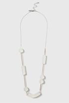 Topshop Frosted Tube Necklace