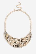 Topshop *wide Crushed Collar Necklace