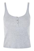 Topshop Tall Button Front Vest Top