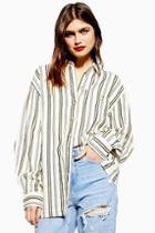 Topshop Petite Stripe Casual Shirt