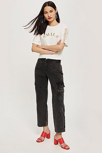 Topshop Petite Smile T-shirt