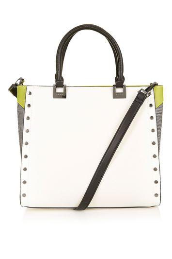 Topshop Structured Stud Holdall Bag