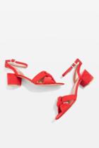 Topshop Dandy Red Two Part Sandals