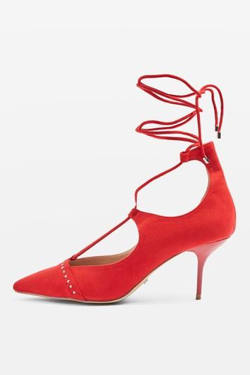 Topshop Janey Tie Up Mid Shoe