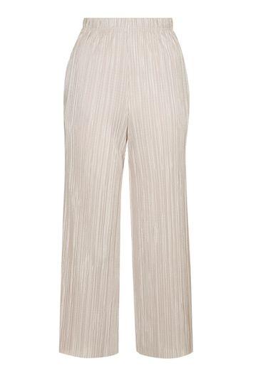 Topshop Petite Pleated Crop Trousers