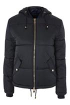 Topshop Tall Hooded Puffer Jacket